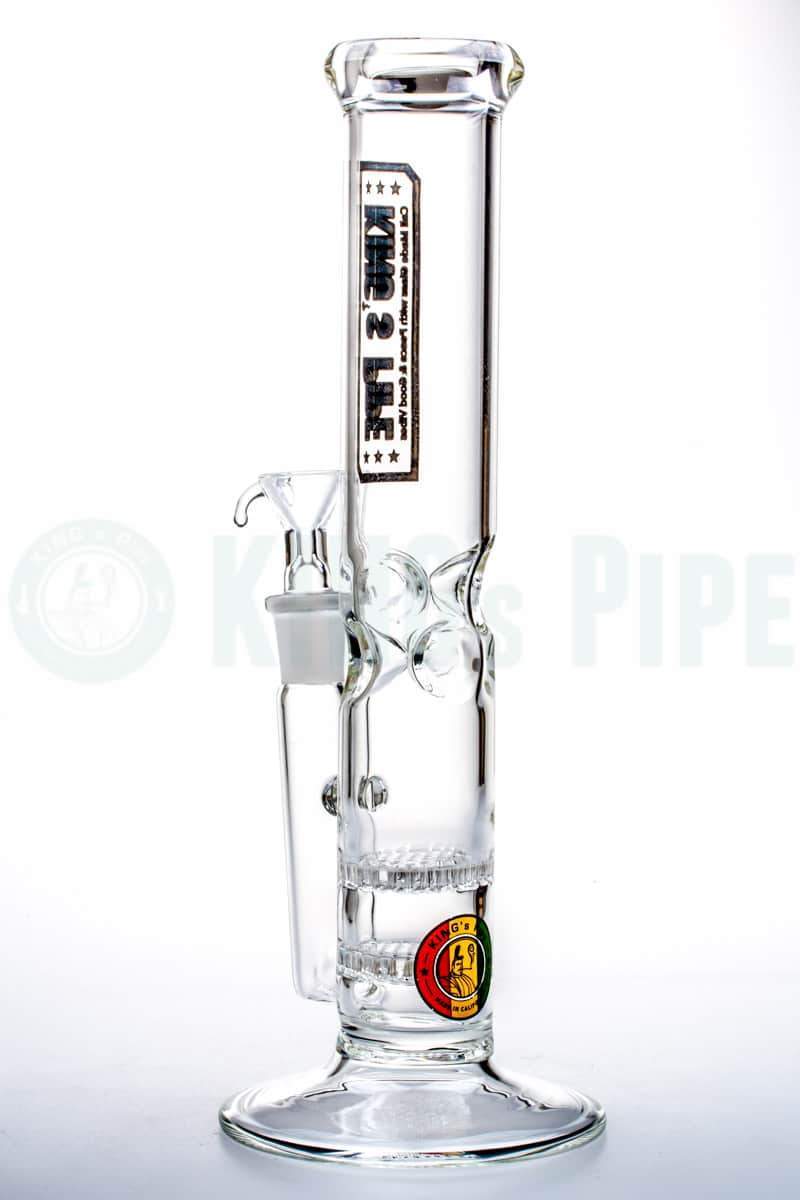 KING's Pipe Glass - 11'' Double Honeycomb Skinny Bong