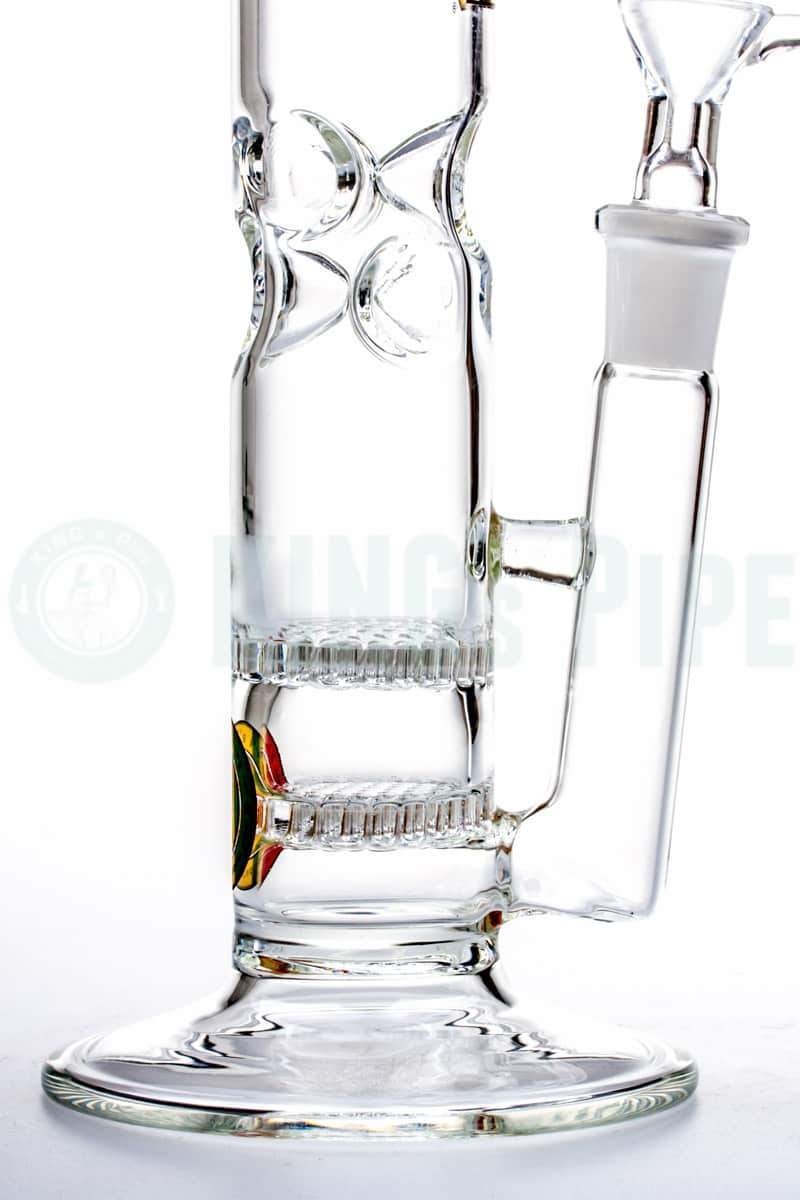 KING&#39;s Pipe Glass - 11&#39;&#39; Double Honeycomb Skinny Bong