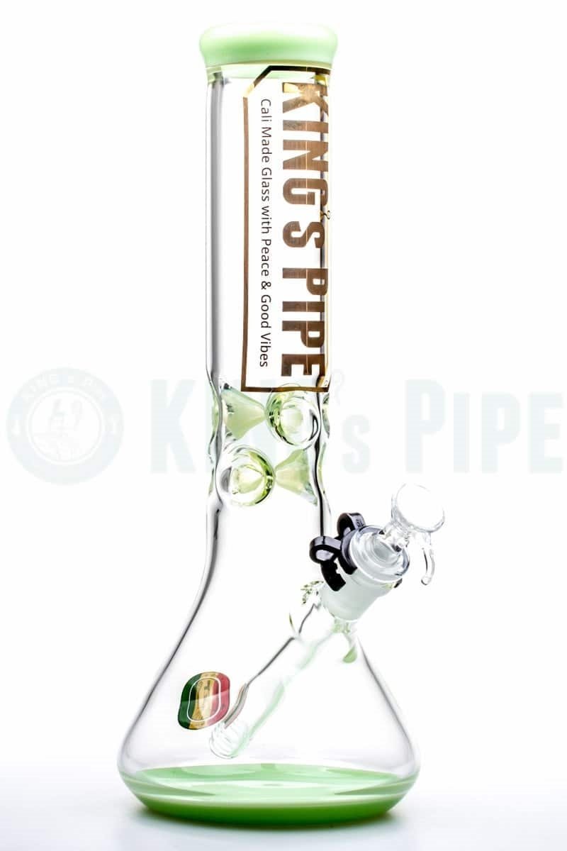KING's Pipe Glass - 12'' Beaker Bong with Lime