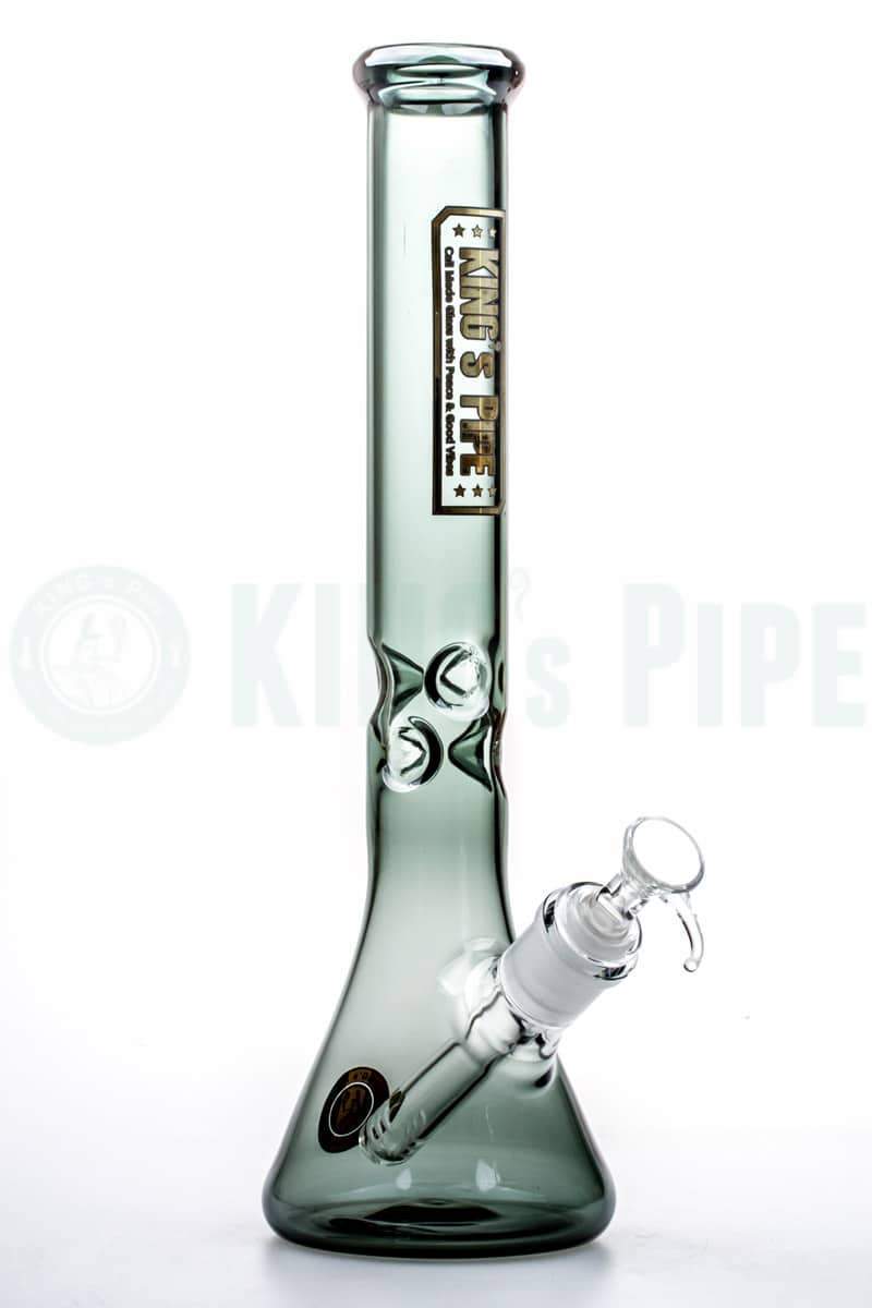 KING&#39;s Pipe Glass - 12&#39;&#39; Charcoal Skinny Beaker Bong