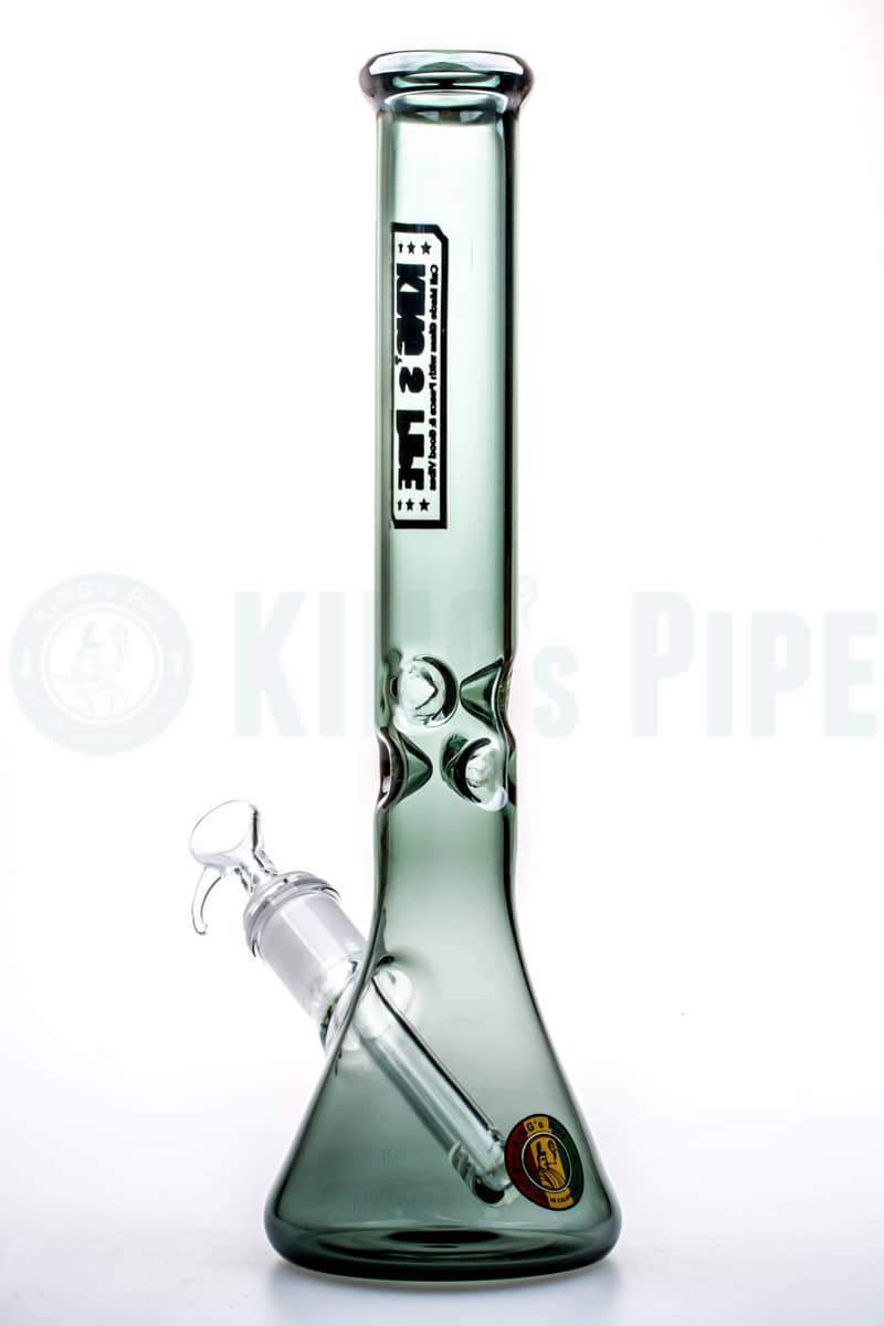 KING's Pipe Glass - 12'' Charcoal Skinny Beaker Bong