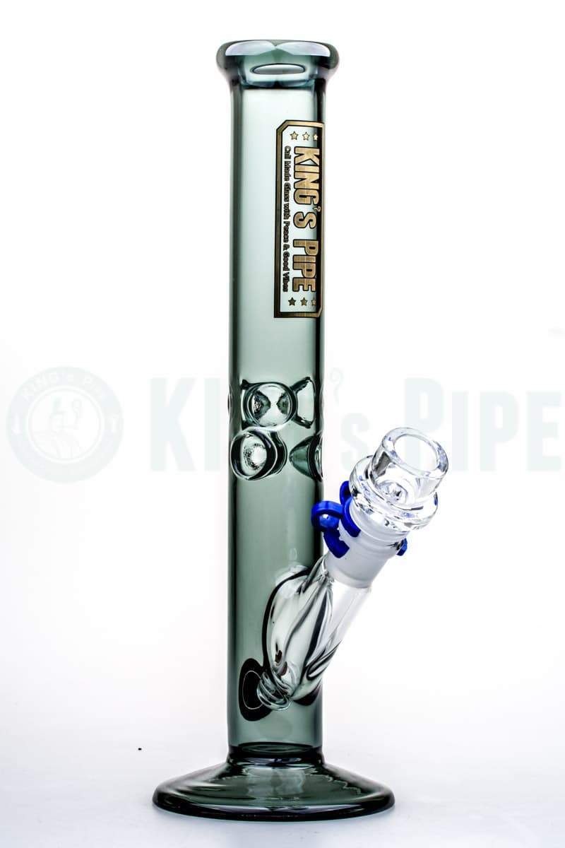 KING&#39;s Pipe Glass - 12&#39;&#39; Charcoal Straight Bong