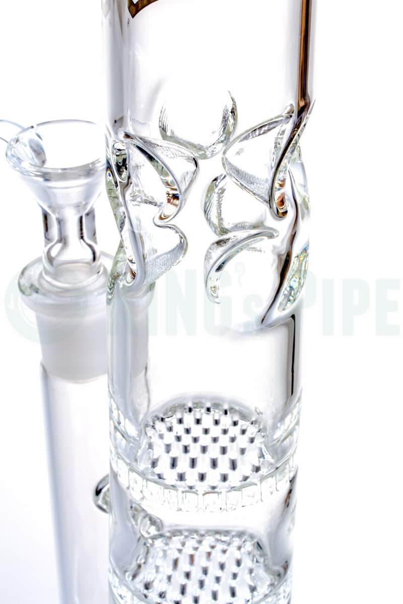 KING&#39;s Pipe Glass - 13&#39;&#39; Triple Honeycomb Skinny Water Bong