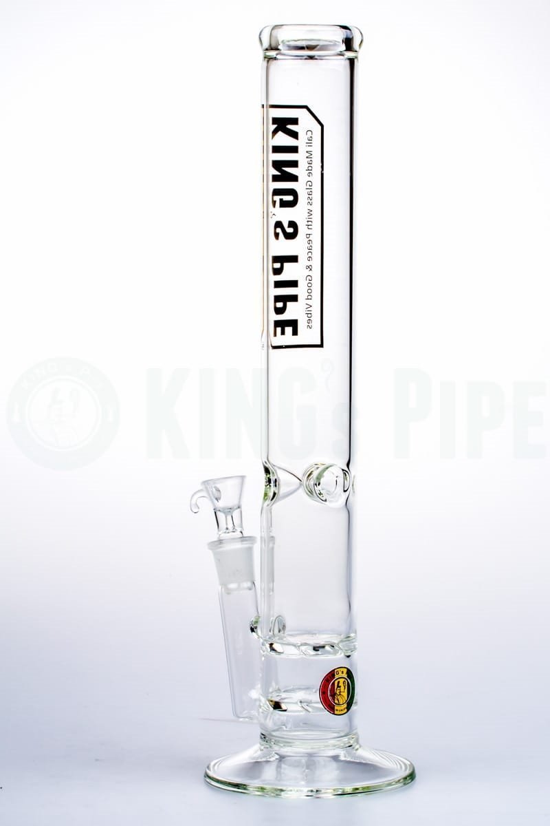 KING&#39;s Pipe Glass - 16&#39;&#39; Double Tornado Straight Water Bong