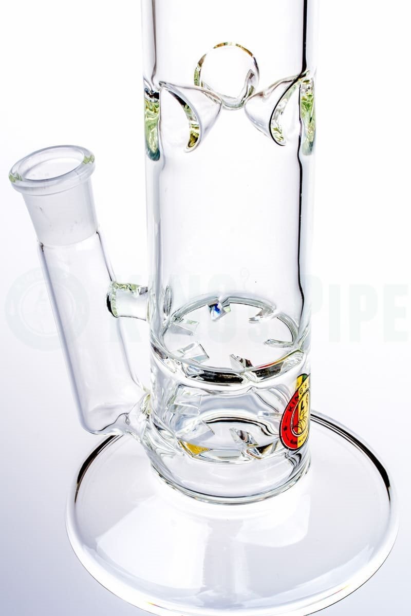KING&#39;s Pipe Glass - 16&#39;&#39; Double Tornado Straight Water Bong
