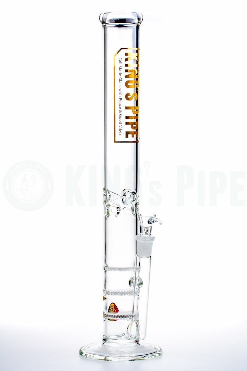 KING's Pipe Glass - 18 Inch Triple Honeycomb Bong