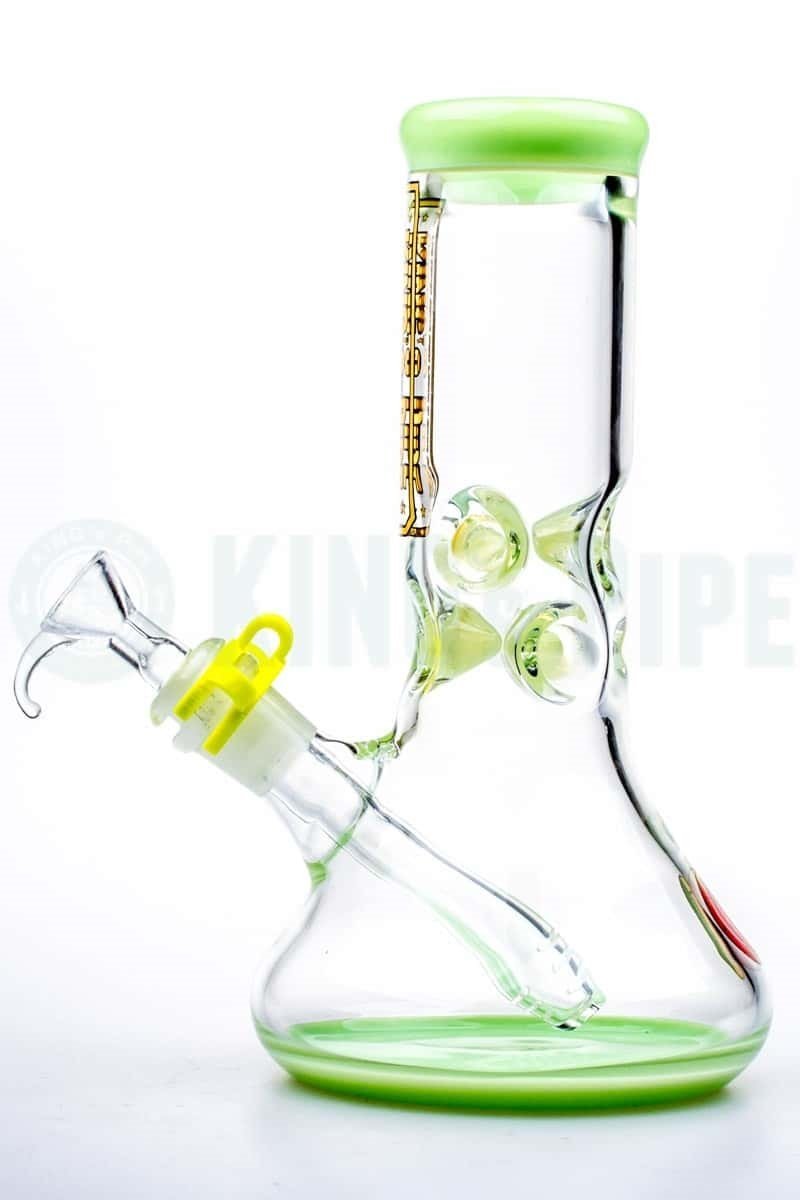 KING&#39;s Pipe Glass - 8 Inch Beaker Bong with Lime