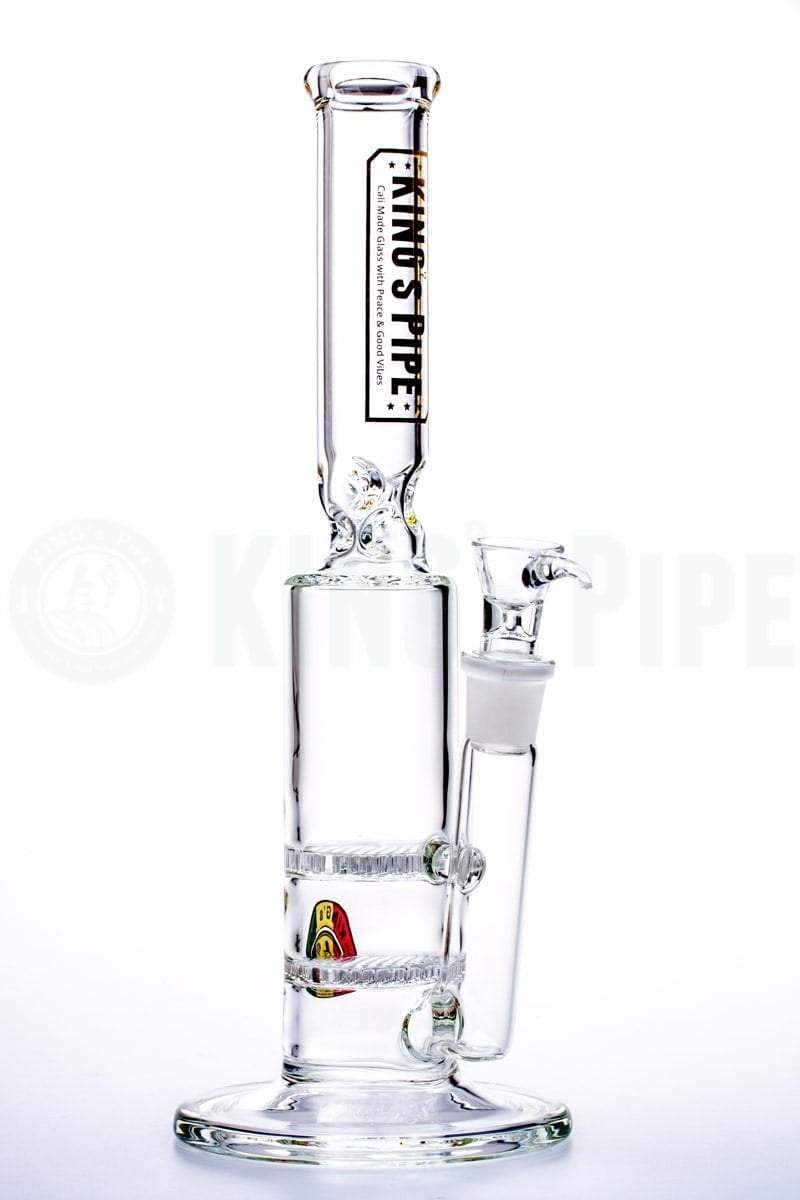 KING's Pipe Glass - Double Honeycomb Bong