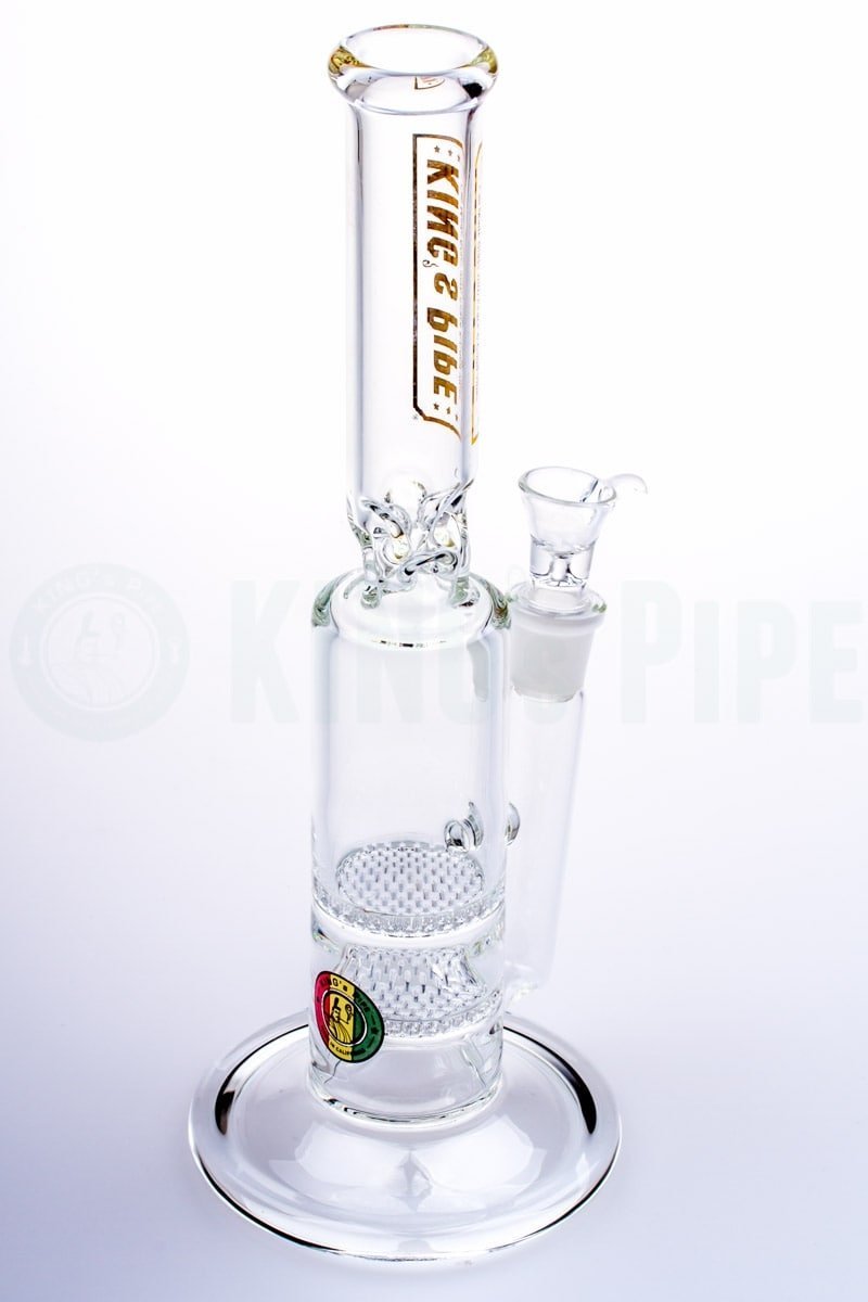 KING&#39;s Pipe Glass - Double Honeycomb Bong