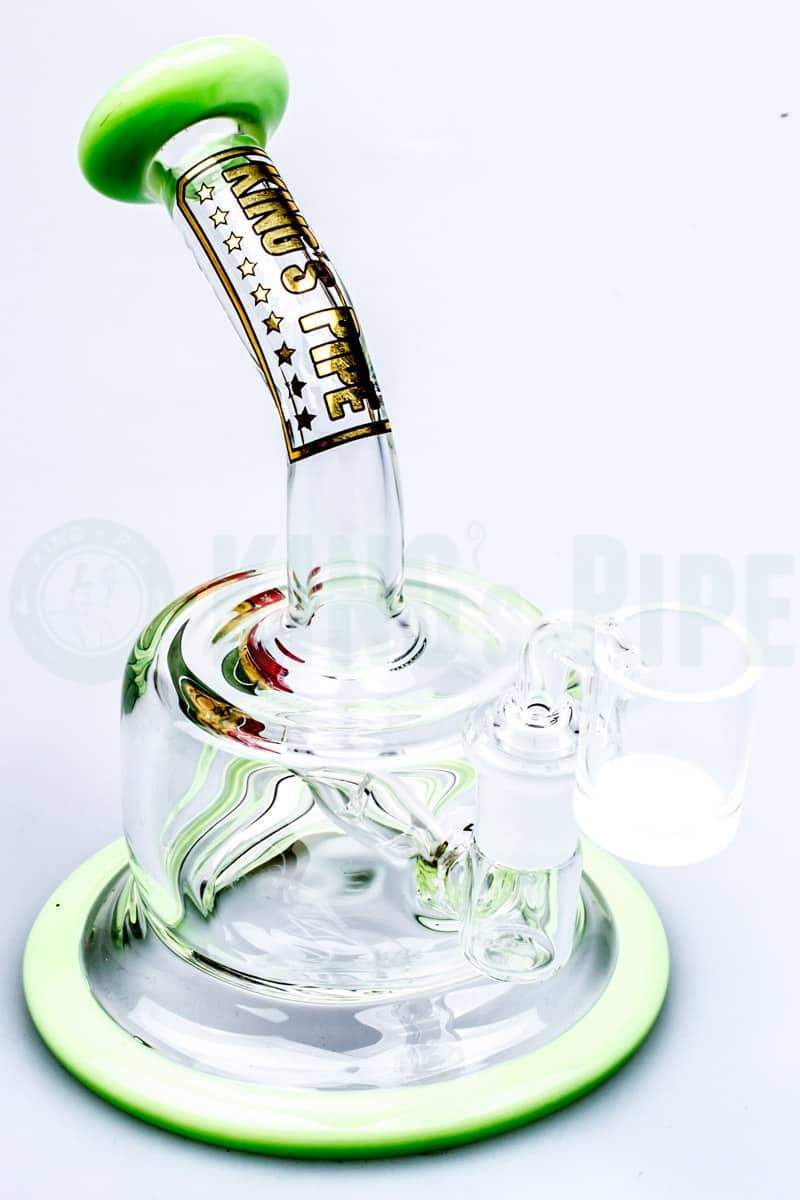 KING&#39;s Pipe Glass - Inline Perc FAT CAN Dab Rig