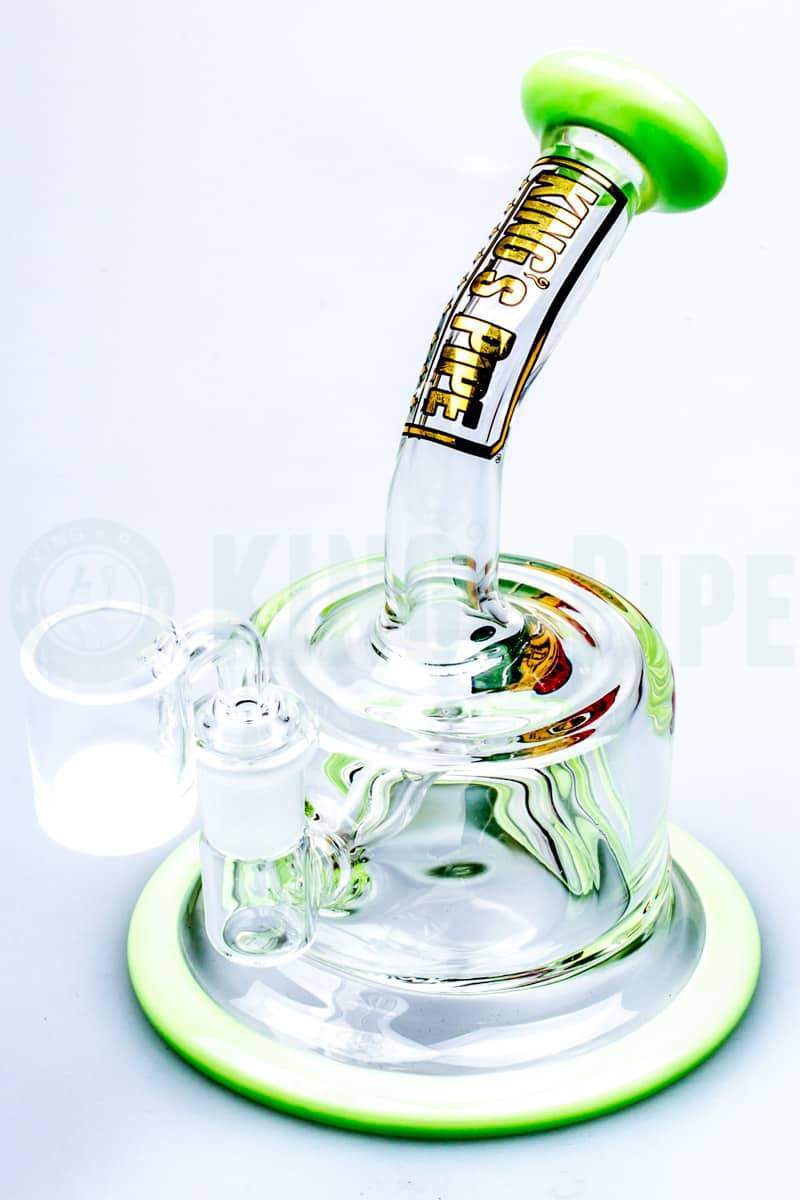 KING&#39;s Pipe Glass - Inline Perc FAT CAN Dab Rig