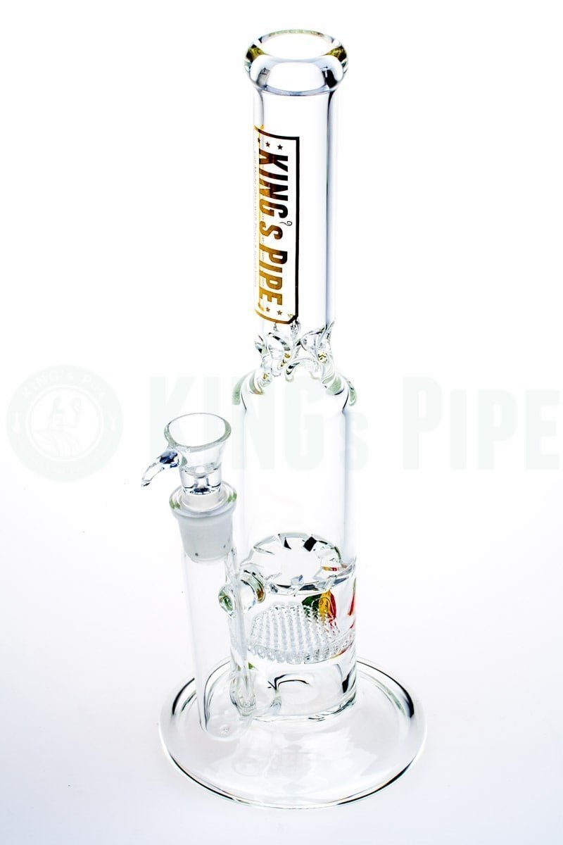 KING&#39;s Pipe Glass - Tornado &amp; Honeycomb Mix Bong