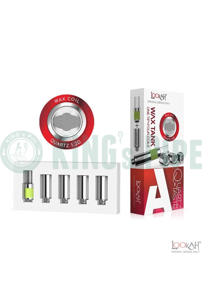 Lookah 510 Quartz WAX Carts/Coils (Pack of 4) | KING's Pipe Lookah 510 Quartz WAX Carts/Coils (Pack of 4) | KING's Pipe