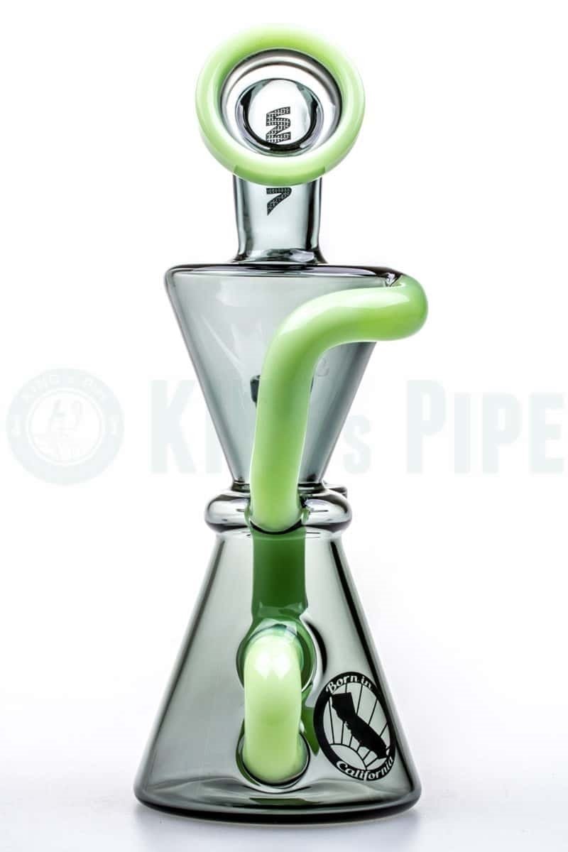 MAV Glass - Smokey Mini Hourglass Recycler