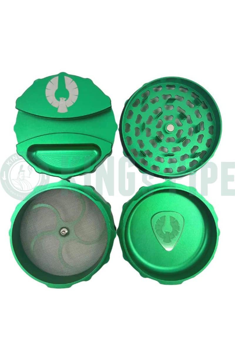 Phoenician - Large 4 Piece Grinder with Paper Holder Black