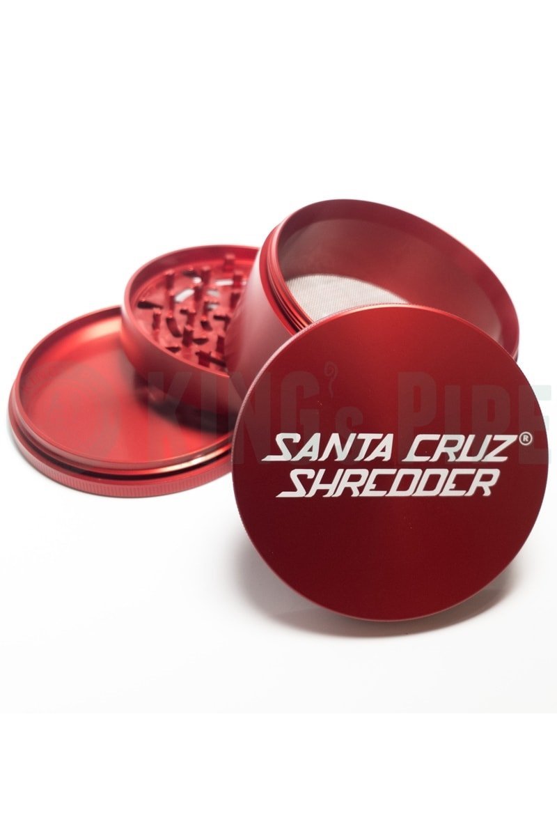 Santa Cruz Shredder - Jumbo Aluminum Herb Grinder - 4-part - Choice of 4  colors